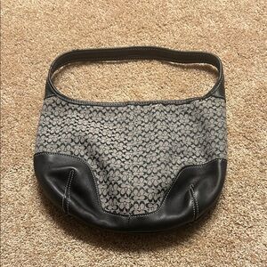 Coach Black and Gray Purse